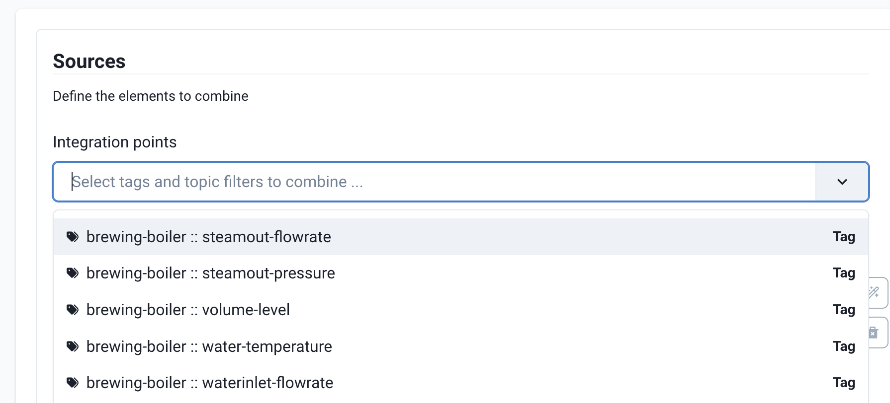 Tag Scoping in the HiveMQ Edge UI